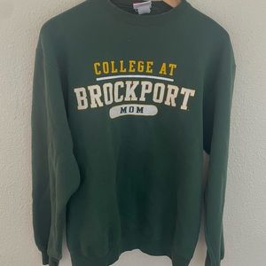 green Brockport college sweatshirt